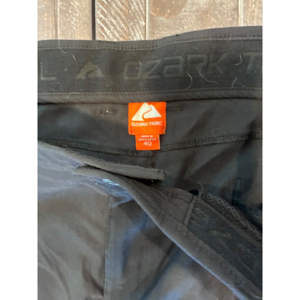 Ozark Trail Mens Hiking Pants Black Size 40 Technical Outdoor Trekking Trousers - Picture 3 of 6